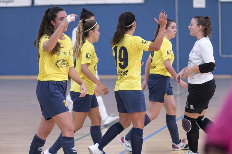 Imagen de un reciente partido del Teldeportivo/TA.